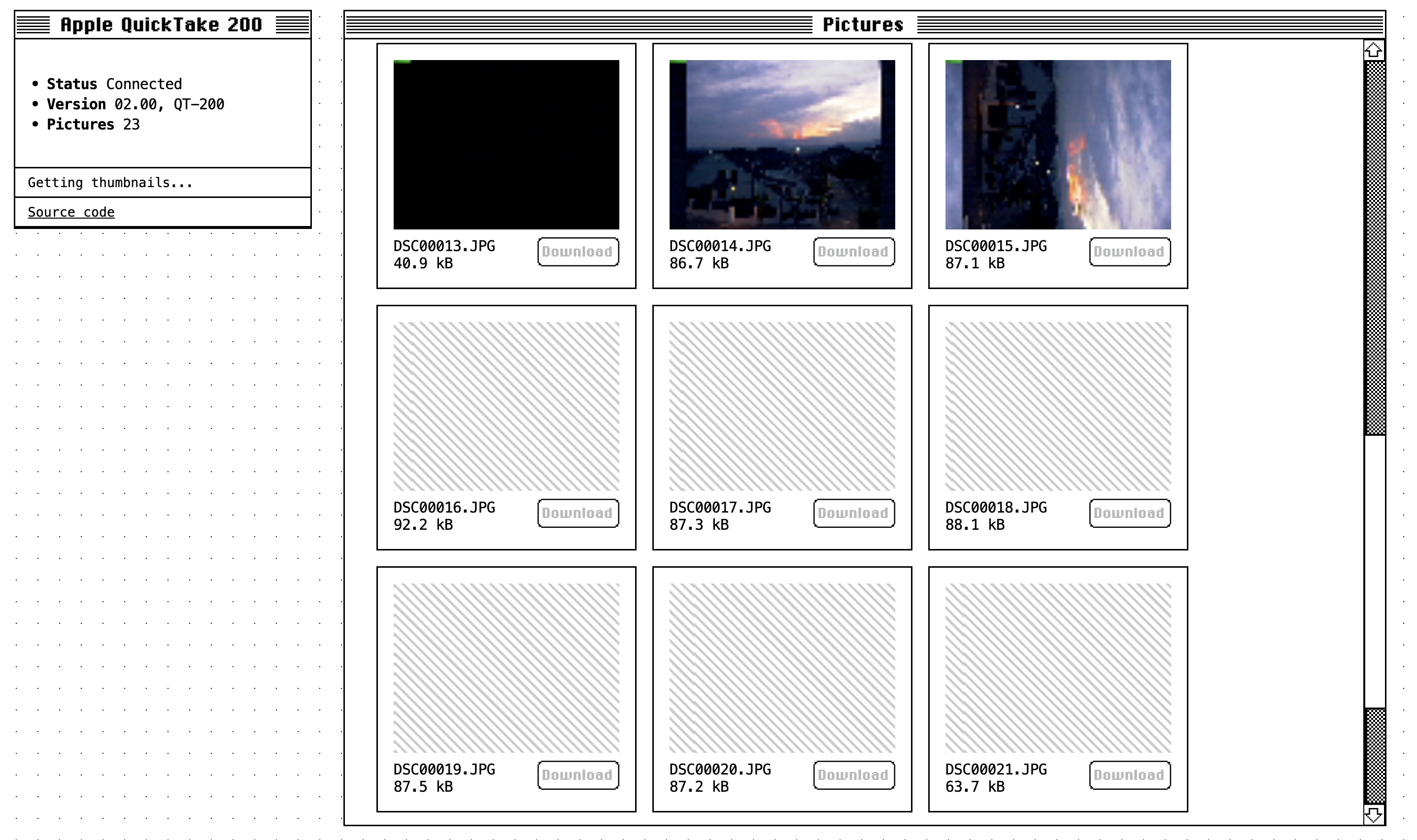 Apple QuickTake 200 Web Client